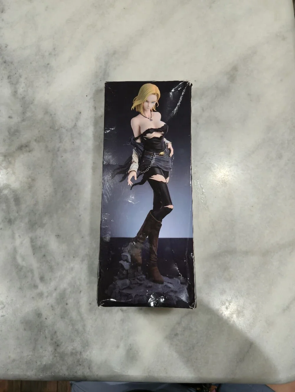 Dragon Ball Android 18 Figure With 2 Face Parts Dragon Ball 12' (Damaged Box)